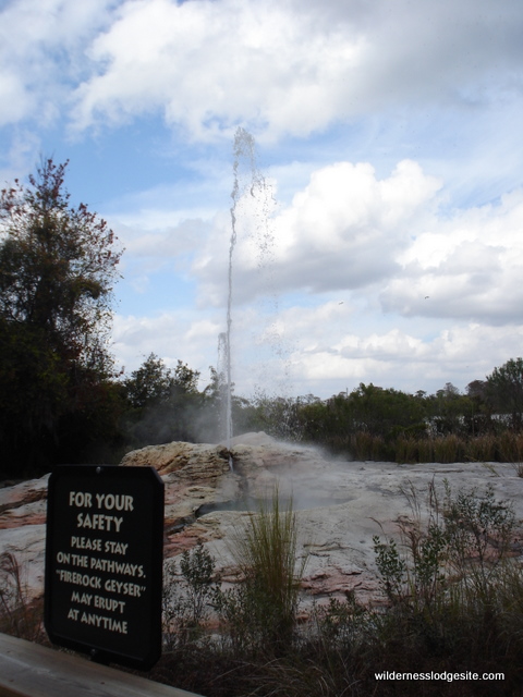 Firerock Geyser Erupting